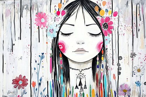 Meditatie Vrouw | Vrouw Met Droomcatcher