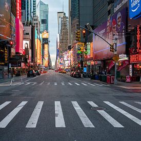 Times Square in New York early in the morning by Tim Vlielander