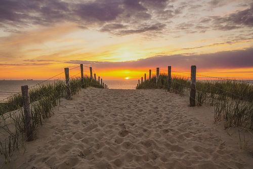 Strand en zee aan de Hollandse kust