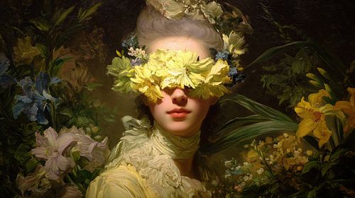 Vrouw Bloemen | Bloem Oog Masker