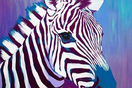 Zebra in bunter Pop-Art von Imperial Art House