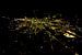 Photo aérienne de Bruxelles de nuit sur Anton de Zeeuw