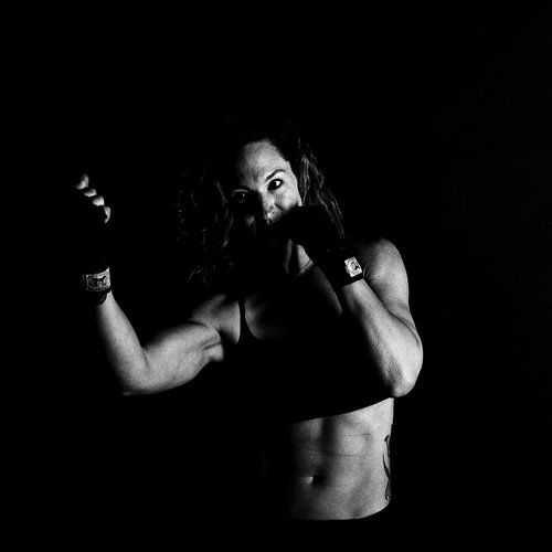 Boxer Photo Black and White – Sports Photography as Wall Decoration V