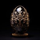 Fabergé ei goud/zwart hoog contrast van TheXclusive Art thumbnail