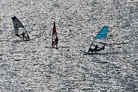 windsurfers brouwersdam zeeland by appie bonis