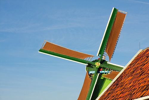 Closeup Nederlandse windmolen