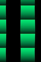 Minimalist modern green and black slats