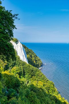 Vue sur le Koenigsstuhl depuis le point de vue de Victoria sur les falaises de craie de la mer Baltique. sur Andreas Völkel