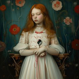 Une fille rousse au pays des rêves sur Ton Kuijpers