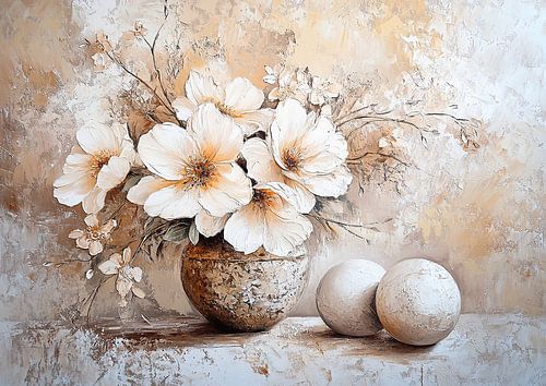 Still Life with Flowers 63.6274 by ARTEO Paintings