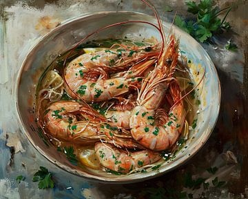 Crevettes sur Tableaux ARTEO