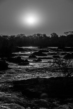 Popa Falls tijdens zonsondergang van Henri Kok