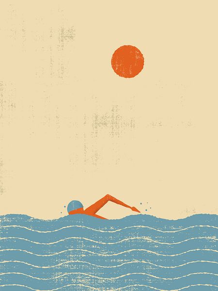 Swimmer by Vision Grasp Art