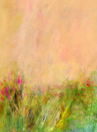 Art Pastell 3 - Paysage de prairie sur Claudia Gründler