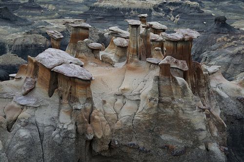 Bisti badlands,chocolate hoodoos,Nouveau Mexique, USA