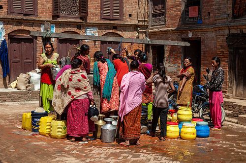 Fetching water in Bhaktapur Nepal