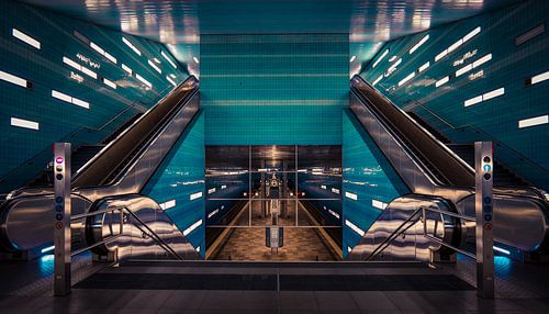 Hamburg Subway Industrial Wall Art