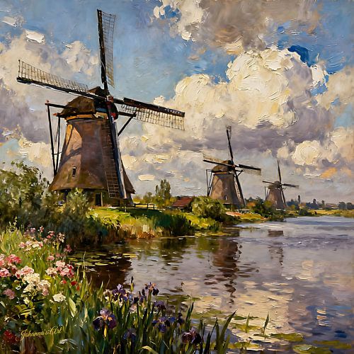 Windmolens Kinderdijk, Nederland 2