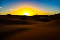 Zonsopkomst in de Sahara van Natuur aan de muur thumbnail