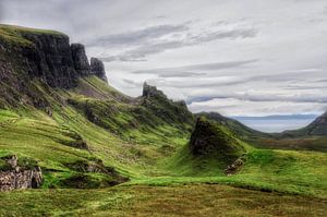 Landscape in the Quiraing, Scotland von Edward Boer