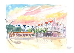 Oranjestad Aruba Karibisches Flair mit Plaza Daniel Leo