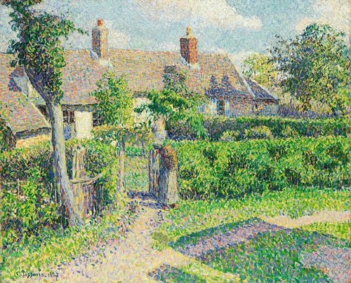 Boerenhuizen, Eragny, Camille Pissarro, Eragny, Camille Pissarro