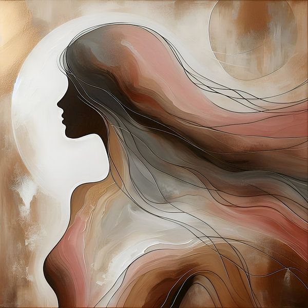 Silhouette Brown by FoXo Art