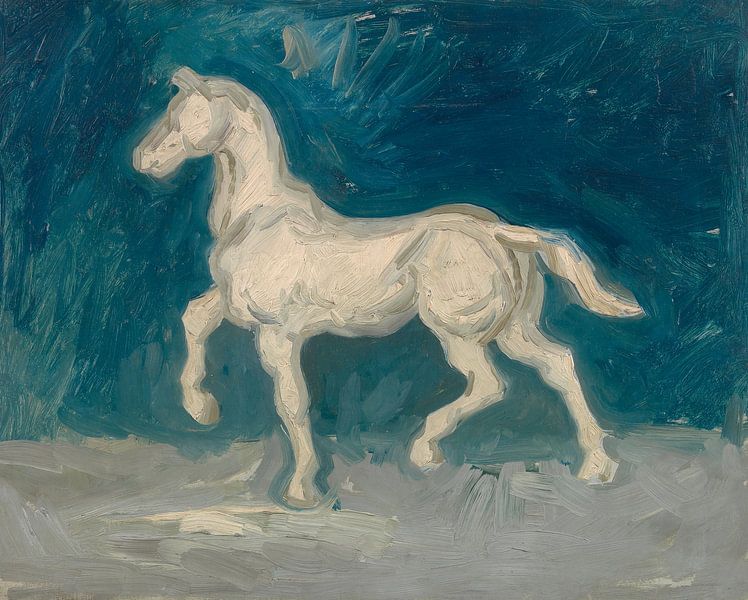Vincent van Gogh, Paard (gezien bij vtwonen) op canvas, behang, poster en  meer