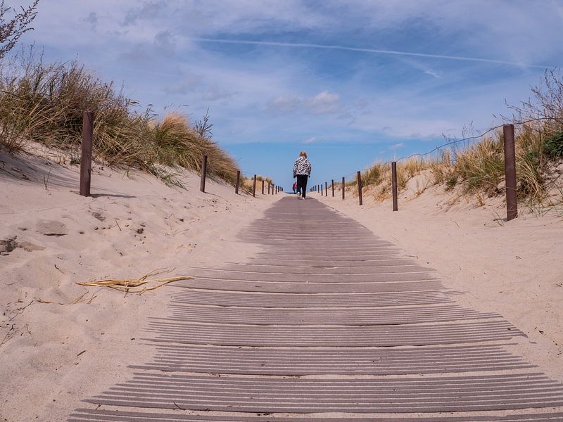 Strandpad aan de Oostzee in Warnemünde van Animaflora PicsStock