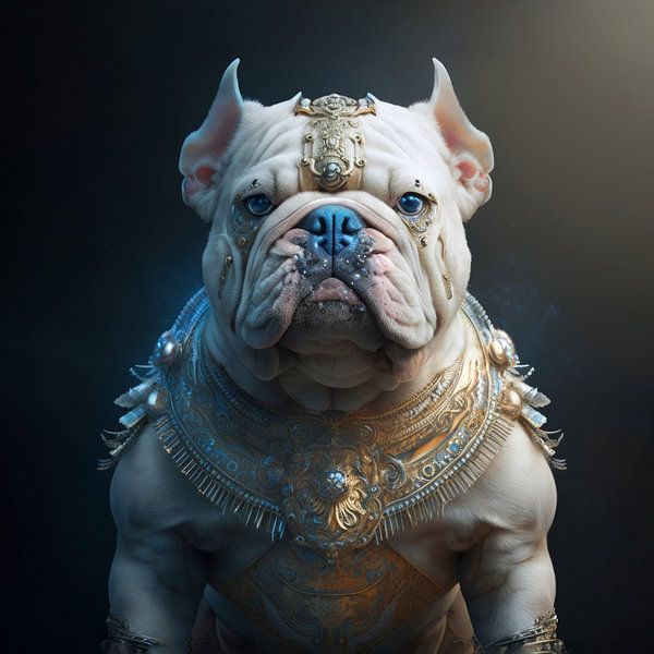 Bulldog Digital Fantasy Art by Preet Lambon