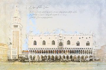 Palais des Doges, Venise sur Theodor Decker