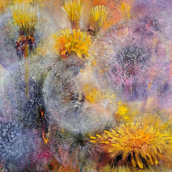 Frühling - Löwenzahn und Pusteblumen von Annette Schmucker