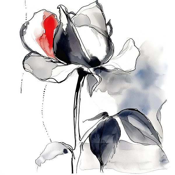 Abstracte roos van ARTemberaubend