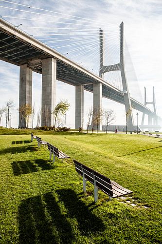 Vasco Da Gamabrug in Lissabon