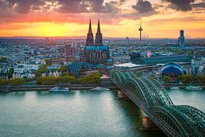 Sonnenuntergang in Köln