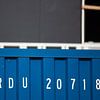 Letters en cijfers op een indrustieterrein van Cobi de Jong