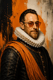 William of Orange wearing sunglasses by KijkKunst