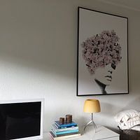 Kundenfoto: Blumenfrau III von Dreamy Faces, auf leinwand