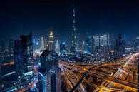 Burj Khalifa Dubai by Night by Sjoerd Tullenaar thumbnail