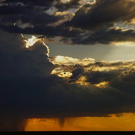 Stortbui en dreigende wolken van Anne Hermans