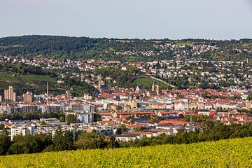 View of Esslingen am Neckar with the old town and castle by Werner Dieterich