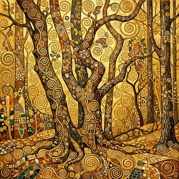 Inspiriert von Gustav Klimt's Baum des Lebens