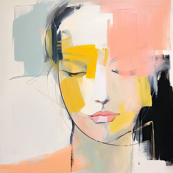 Abstract gezicht van Imagine