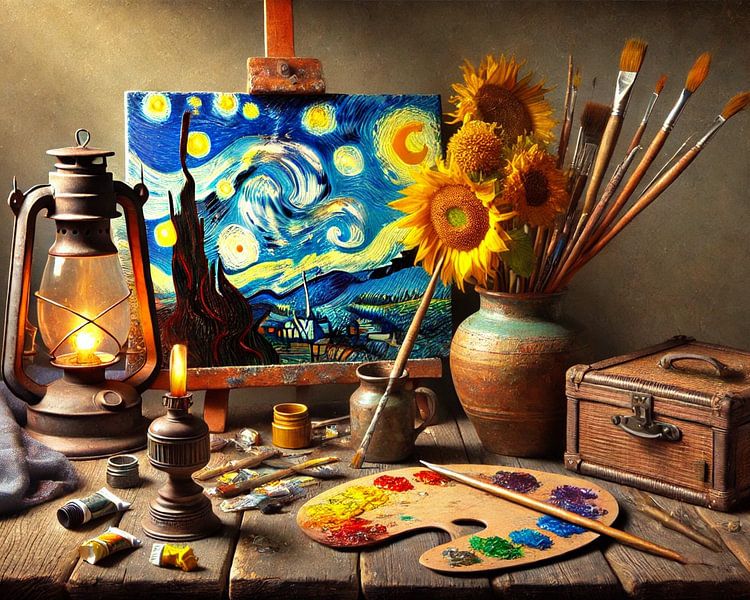Vincent van Gogh Style Stilleven van Jaap Ros