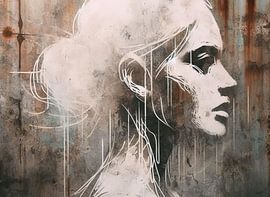 Porträt im Banksy-Stil