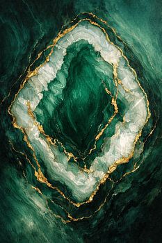 Smaragdgrüner Flüssigmarmor