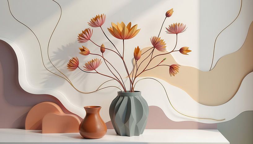 Abstract Blossom. by AVC Art Studio