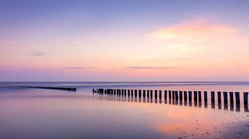 Ameland evening in pastel colours, Netherlands by Adelheid Smitt