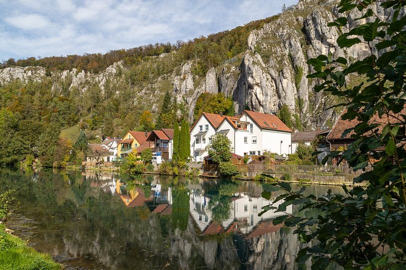 Vue idyllique du village de Markt Essing en Bavière par Reiner Conrad