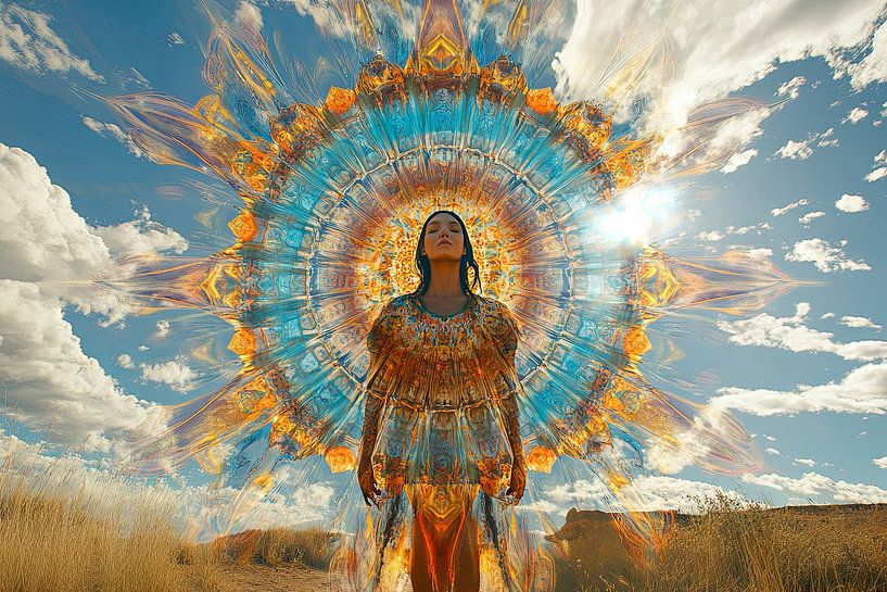 un équilibre spirituel coloré par Egon Zitter